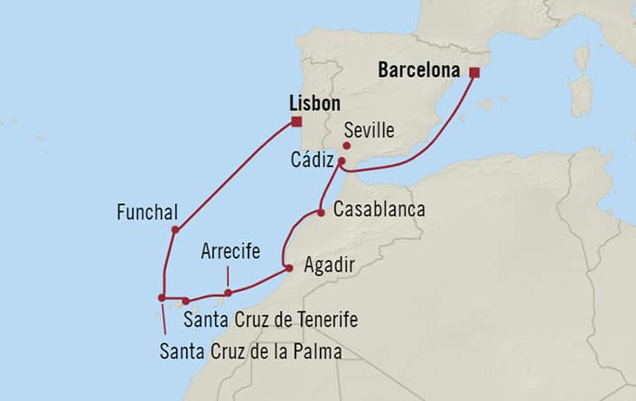 Cruise To Barcelona From Lisbon - 10 Night Cruise - Oceania Cruise ...
