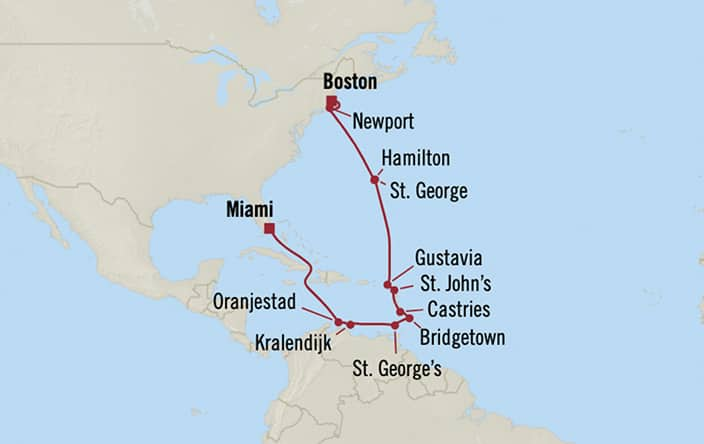 cruises from boston to miami